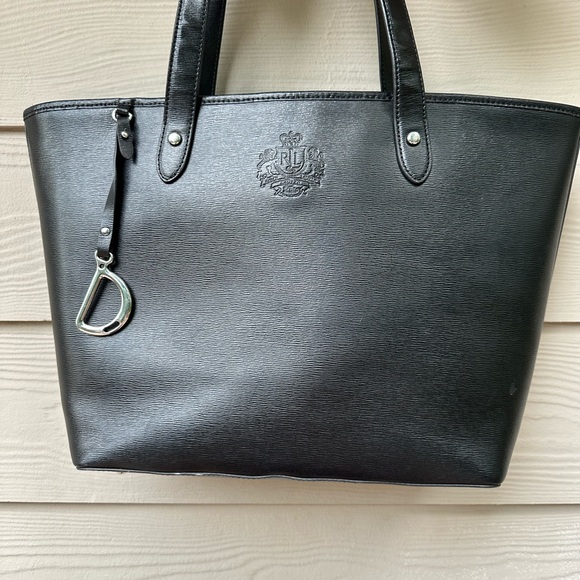 Ralph Lauren Oversize Black Leather Tote - Picture 3 of 16
